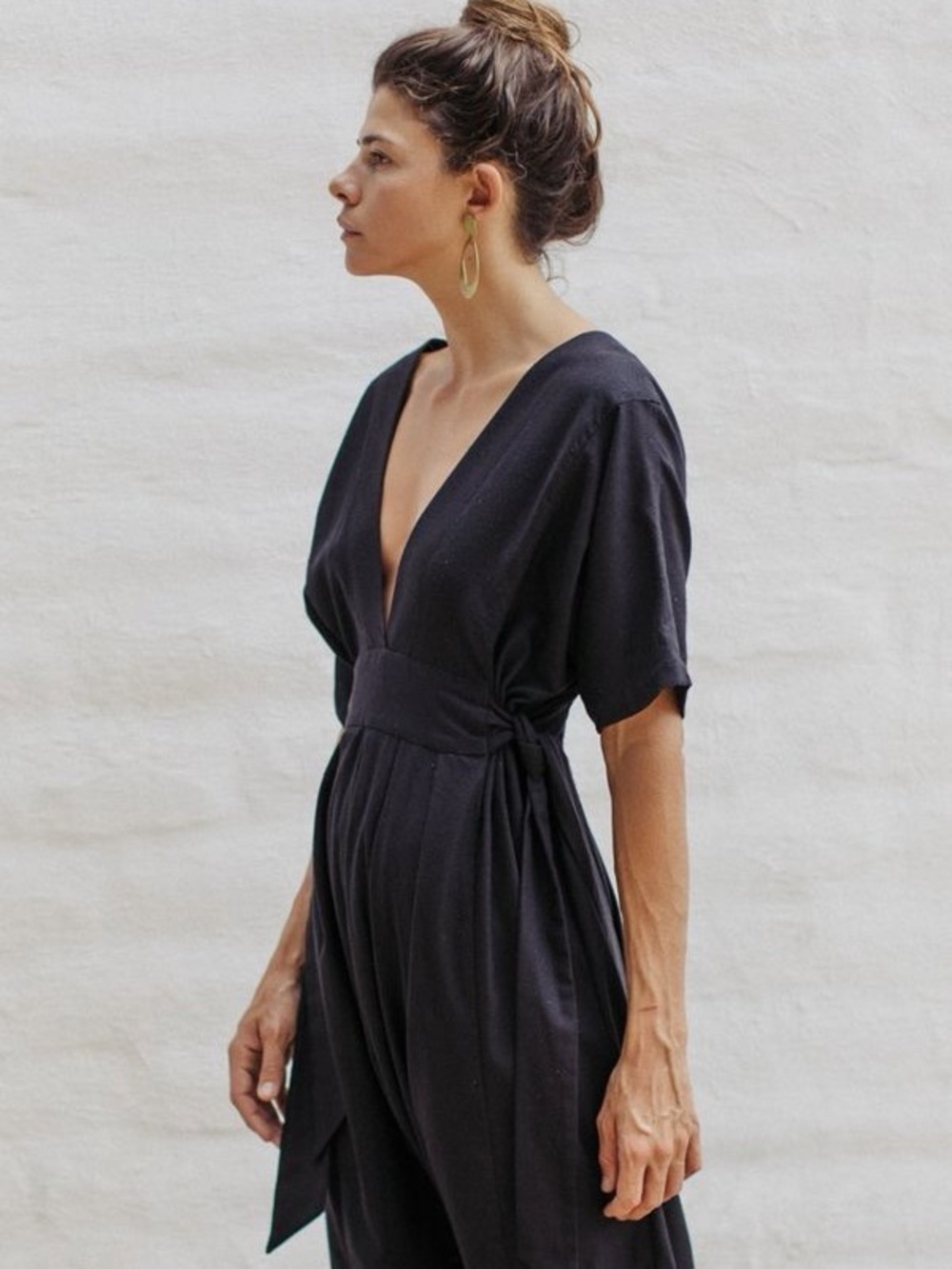OZMA Cala Natural Silk Jumpsuit. Size S. - Picture 6 of 6